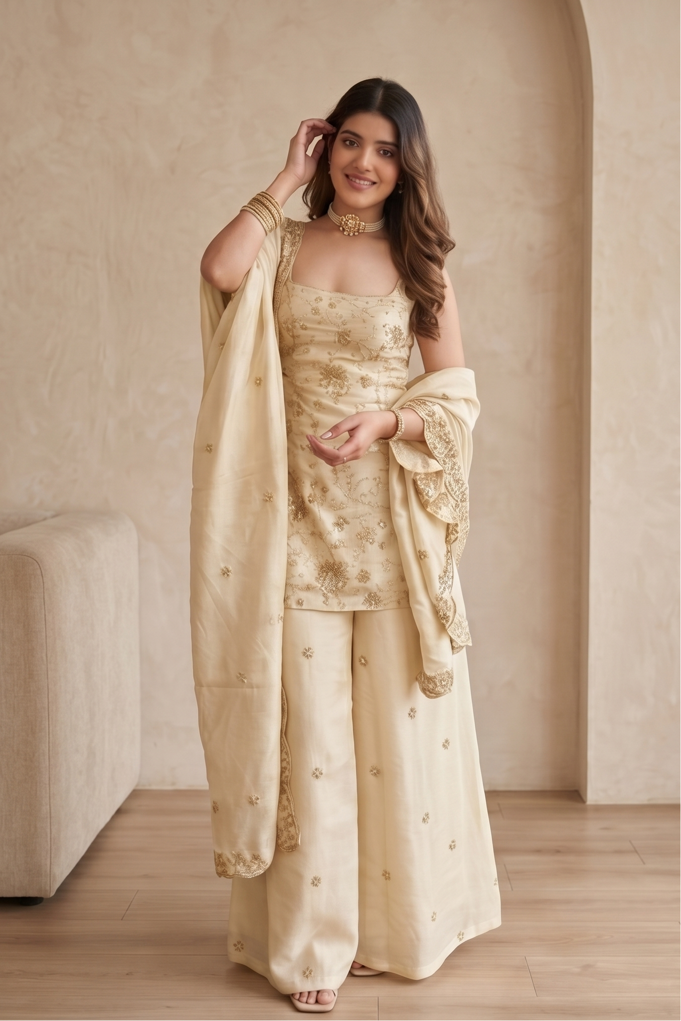 Engagement Sharara set